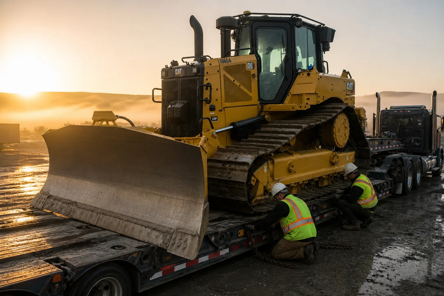 Cat D6 Sunrise Staging