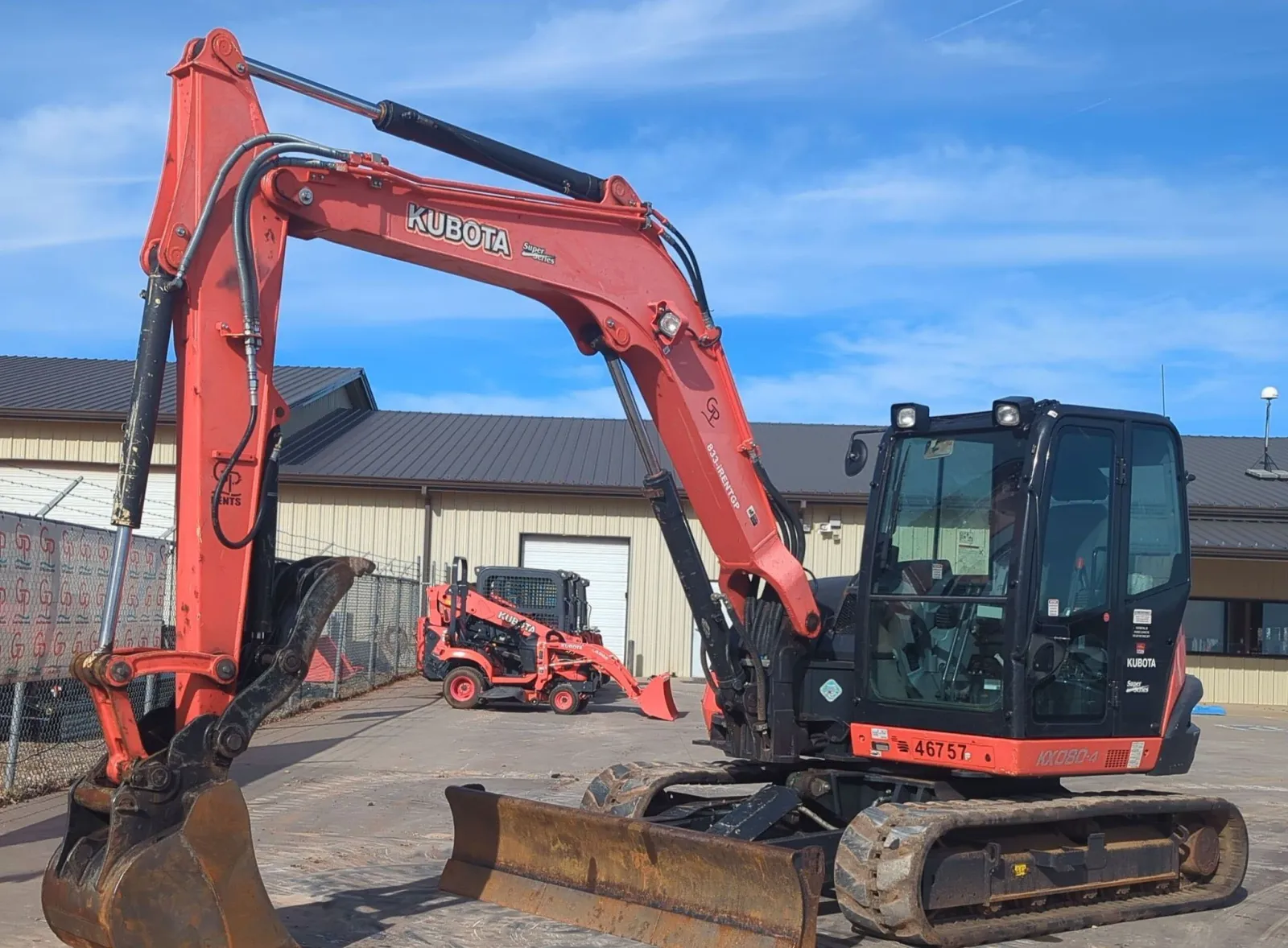 2019 Kubota KX080-4 Mini Excavator